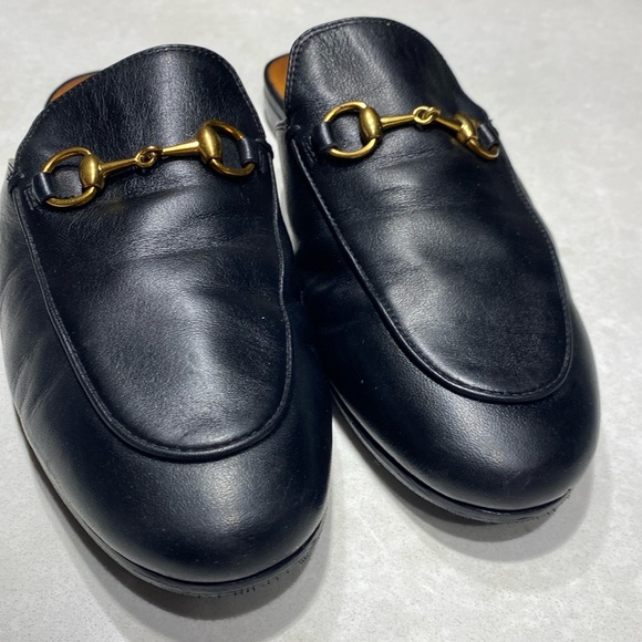 GUCCI PRINCETOWN LEATHER SLIPPER black Size 7 style 423513⭐️⭐️⭐️⭐️⭐️ - Picture 7 of 15